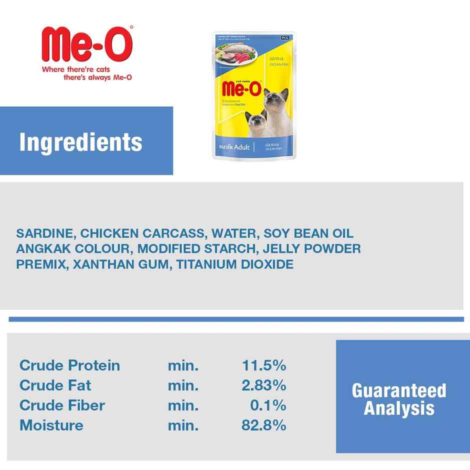 Me-O Ocean Fish Cat Wet Food