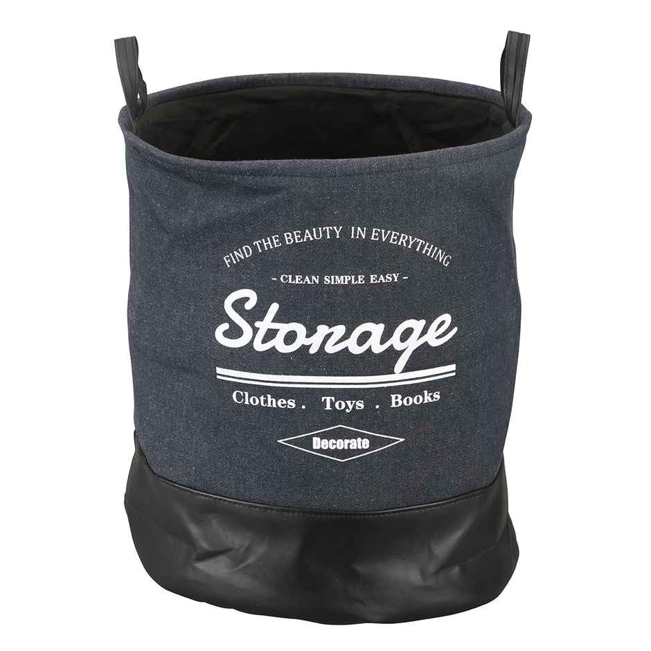 Kolorr 90L Laundry Bag For Clothes/Large Cloth Hamper Basket Foldable Dark Blue