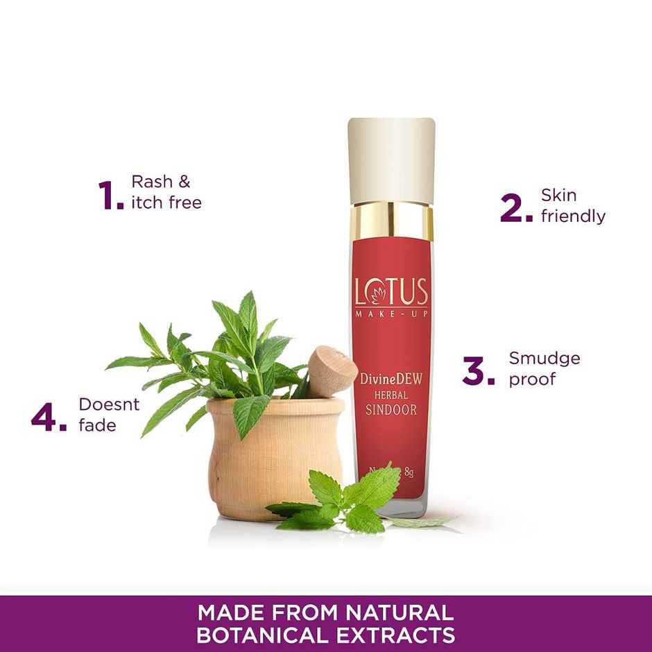 Lotus Make-Up Divine Dew Herbal Sindoor Rosy Blush Water And Smudge Resistant