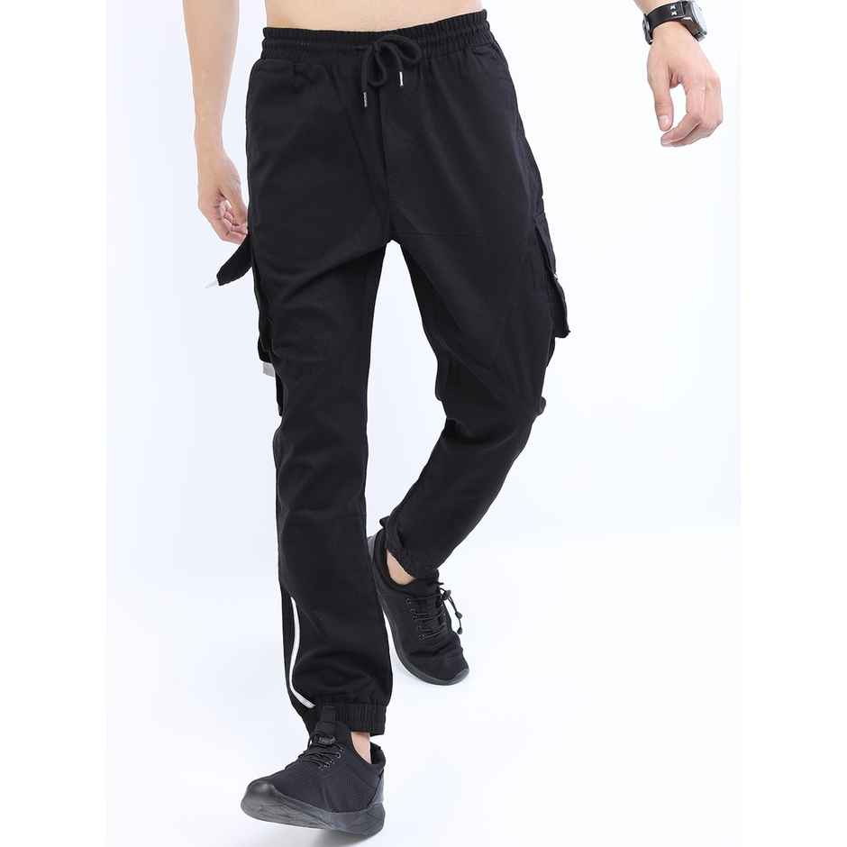 Ketch Men Grey Printed Jogger Trouser | Black | 34