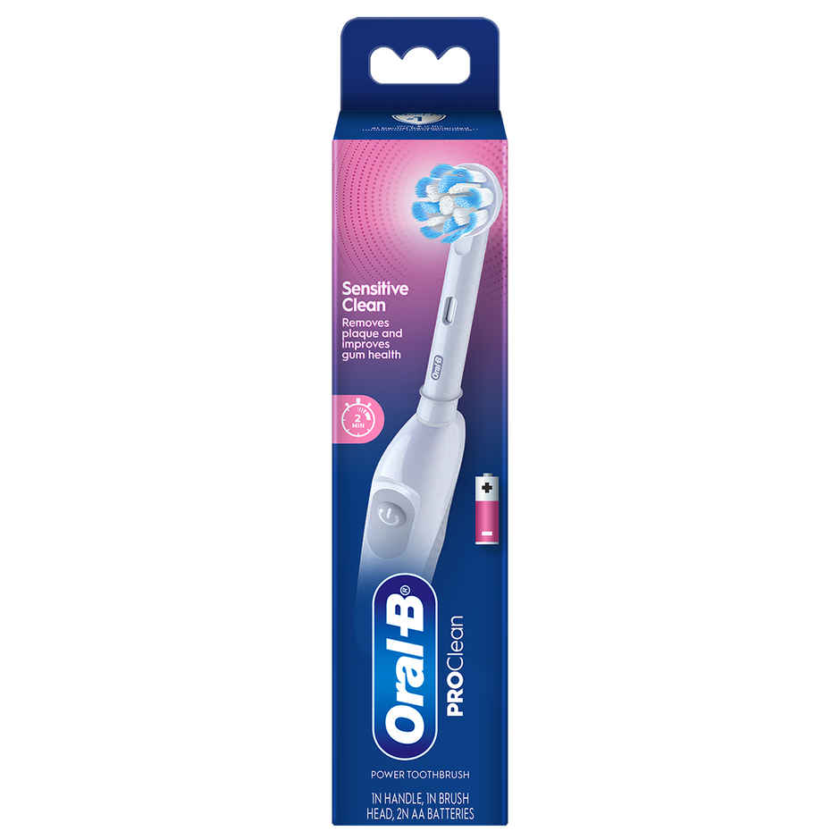Oral-B Pro Expert Battery Operated With Replaceable Brush Head Electric Toothbrush (White)