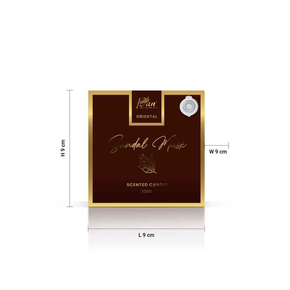 Pan Aromas Oriental Scented Candle | Sandal Musk