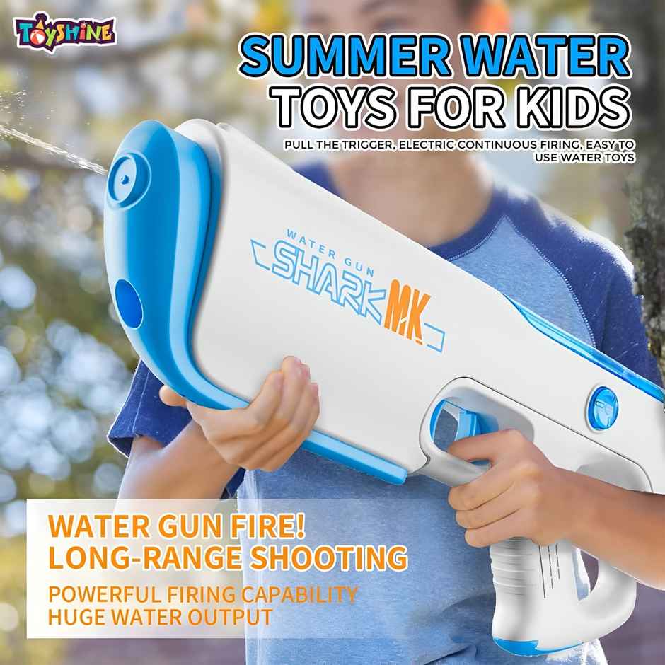 Toyshine Electric Holi Water Gun Toy with Automatic Water Absorption Function | 25 Ft Range
