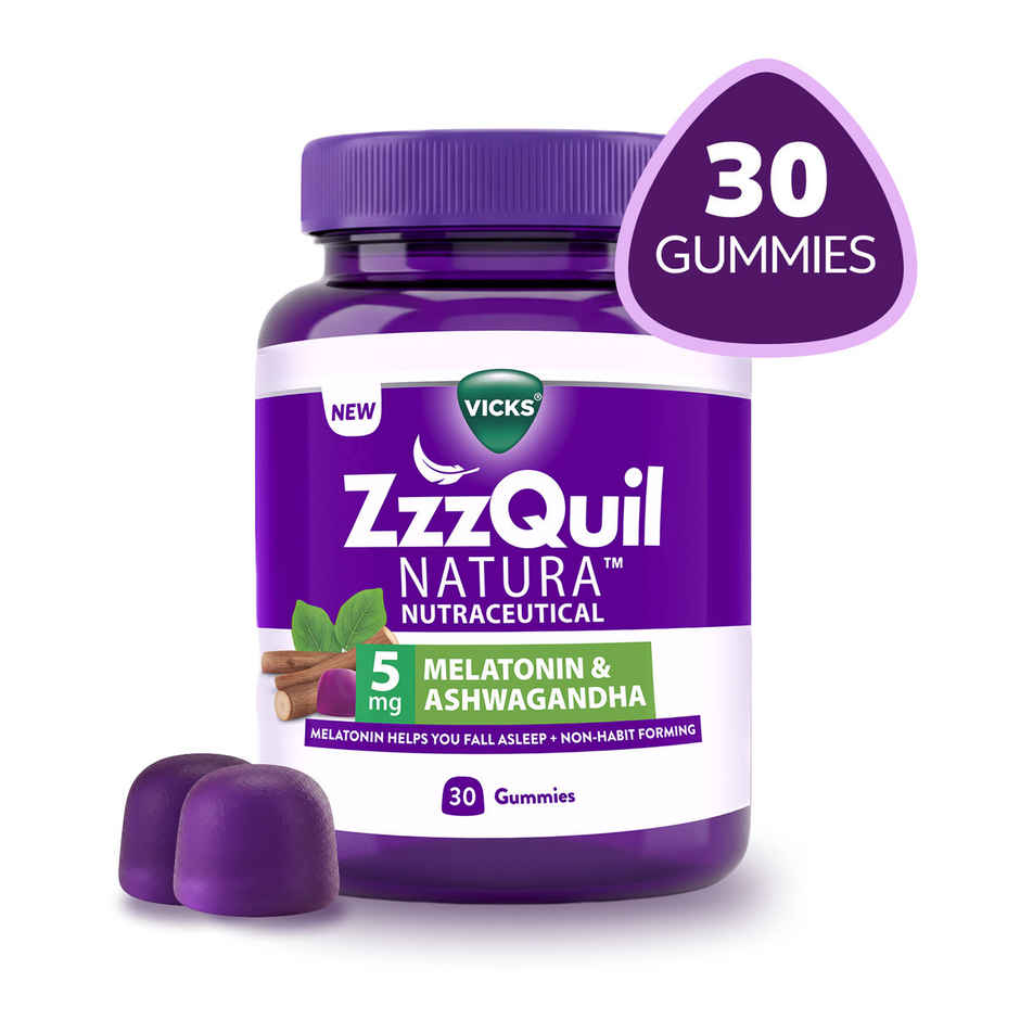Vicks ZzzQuil Natura Sleep Gummies With Melatonin & Ashwagandha