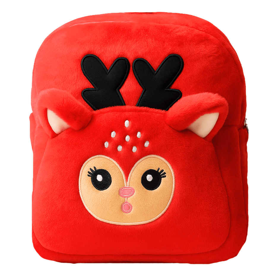 Toytales Cute Deer Bag | Plush Backpack School | Bag For Kids | Kids Bag