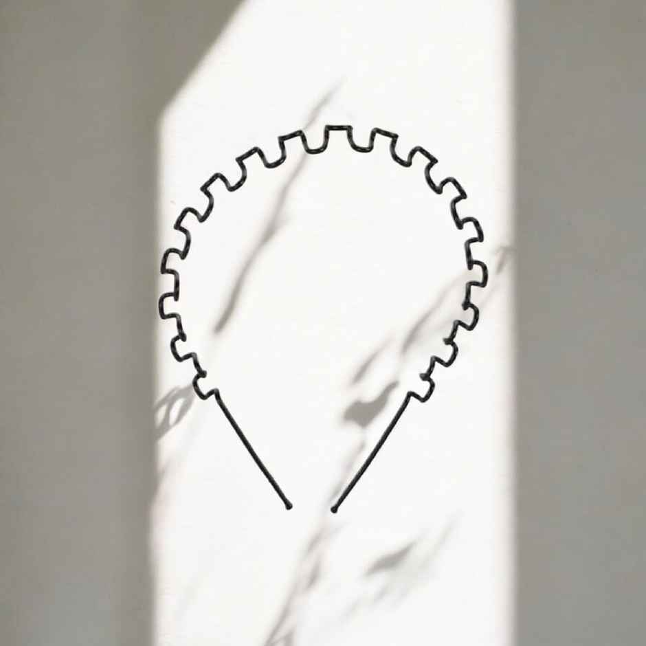 Pichai Metal Hair Band Black