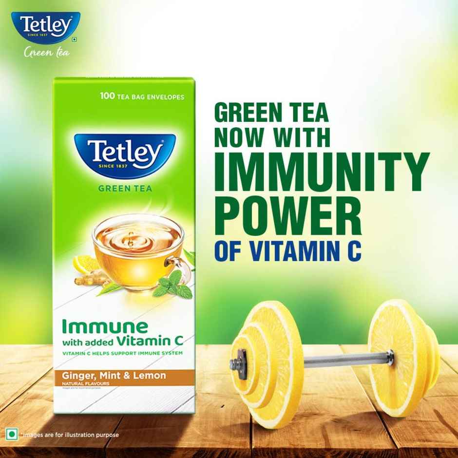 Tetley Ginger, Mint, And Lemon Green Tea