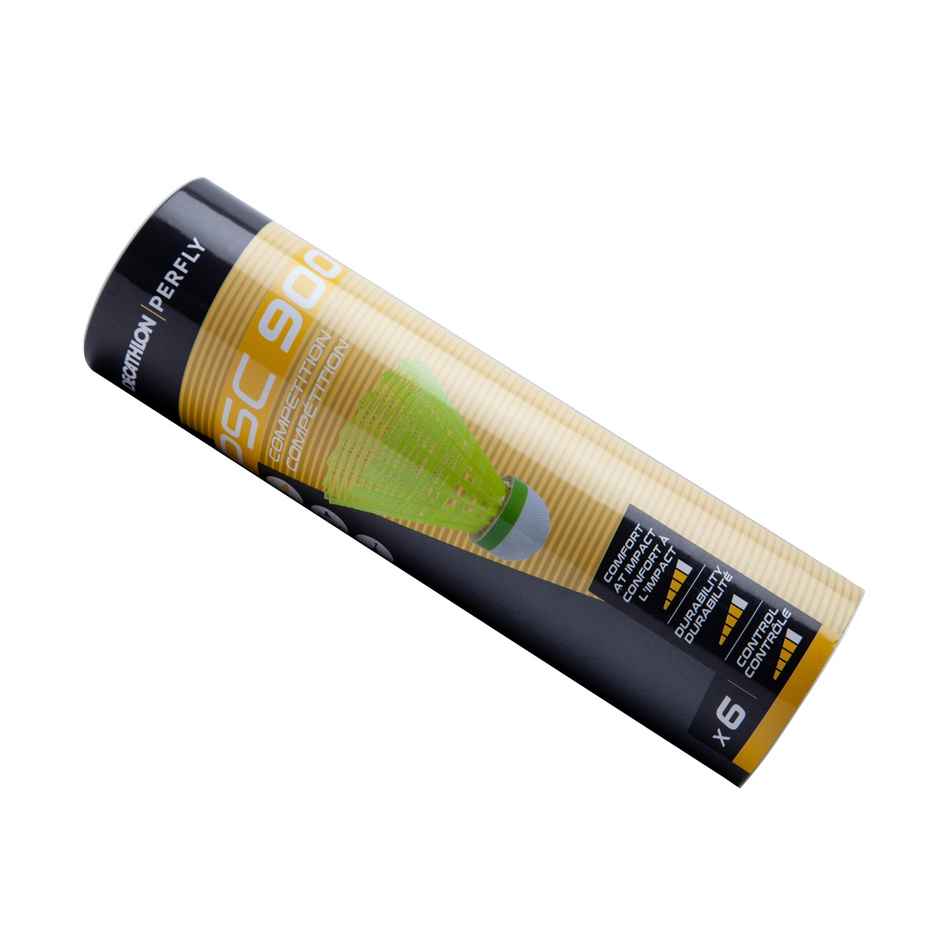 Decathlon | Perfly Plastic Shuttlecock Speed Medium | Yellow