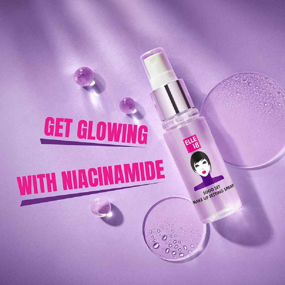 Elle 18 SOOO Set Setting Spray | Long-Lasting, Hydrating & Non-Sticky Makeup Fixer
