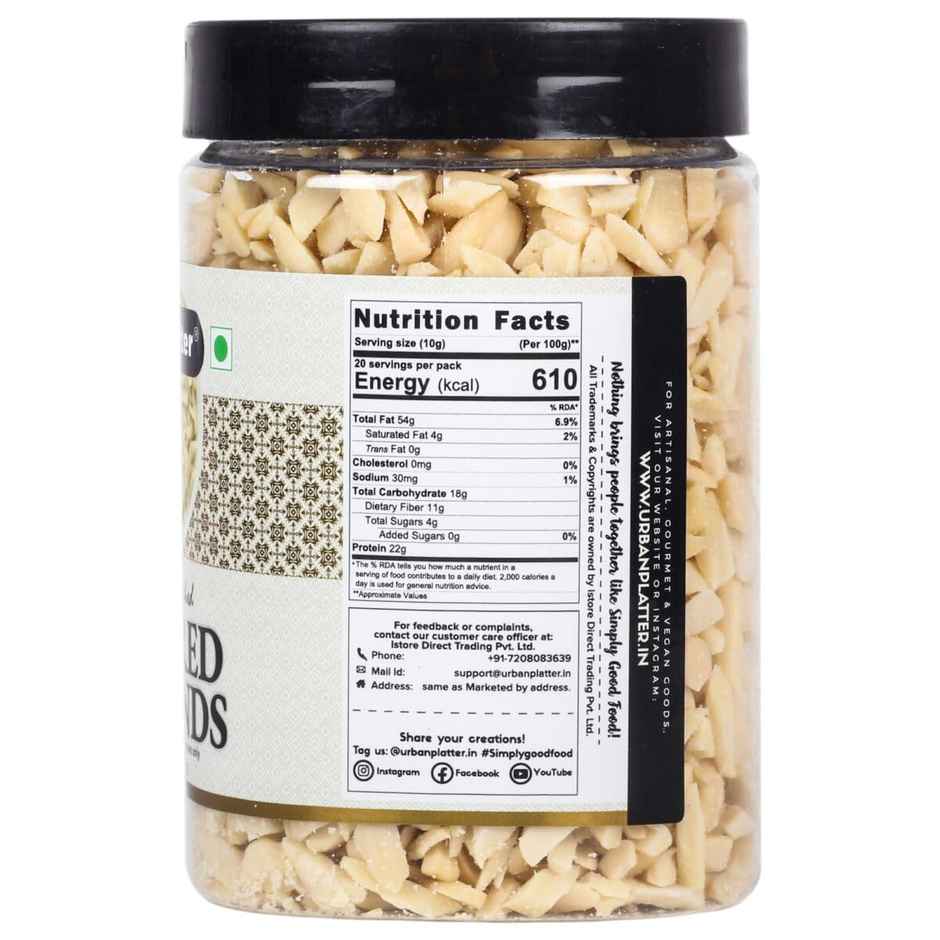 Urban Platter Blanched Slivered California Almonds