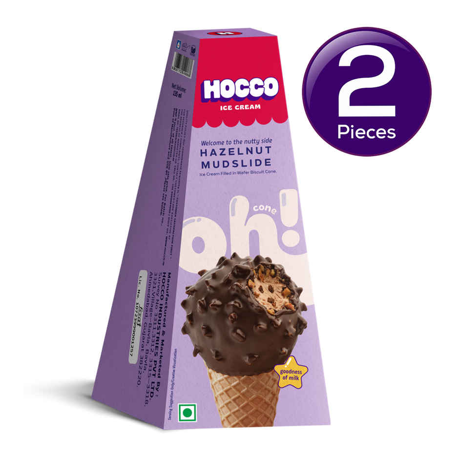Hocco Hazelnut Mudslide Ice Cream Cone Combo