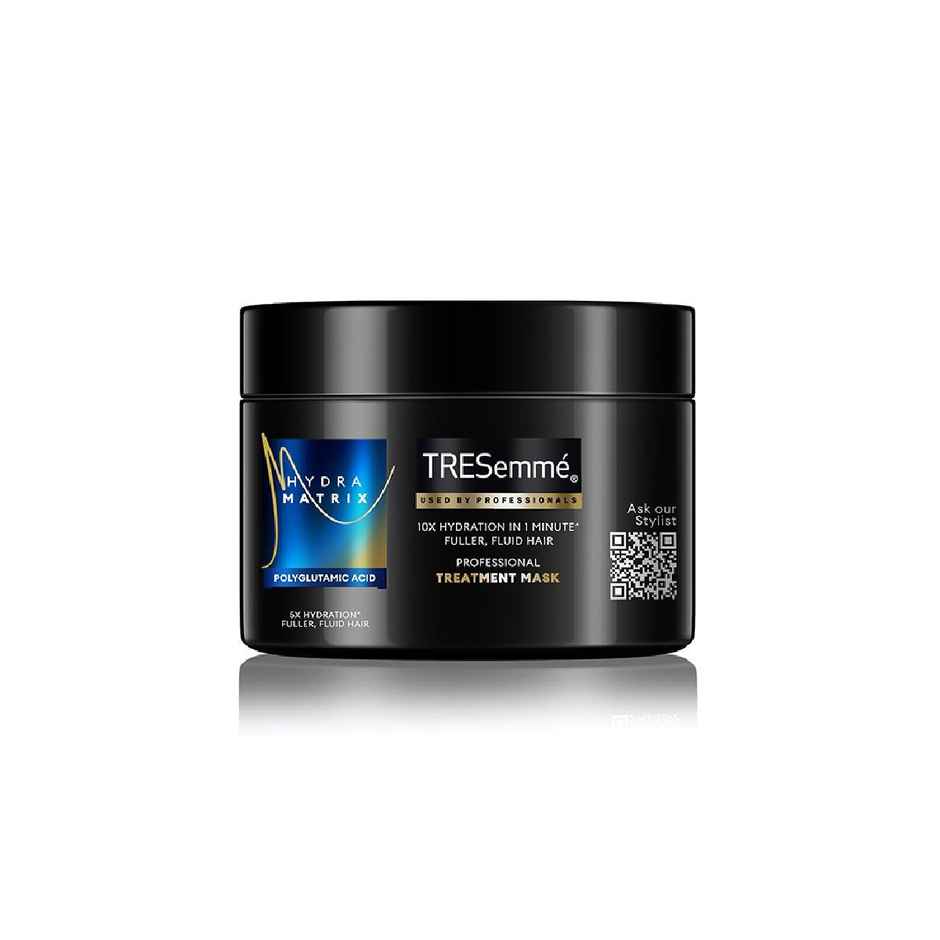 TRESemme Hydra Matrix Treatment Mask | Polyglutamic Acid for 100H Hydrated Fluid Hair, Paraben Free