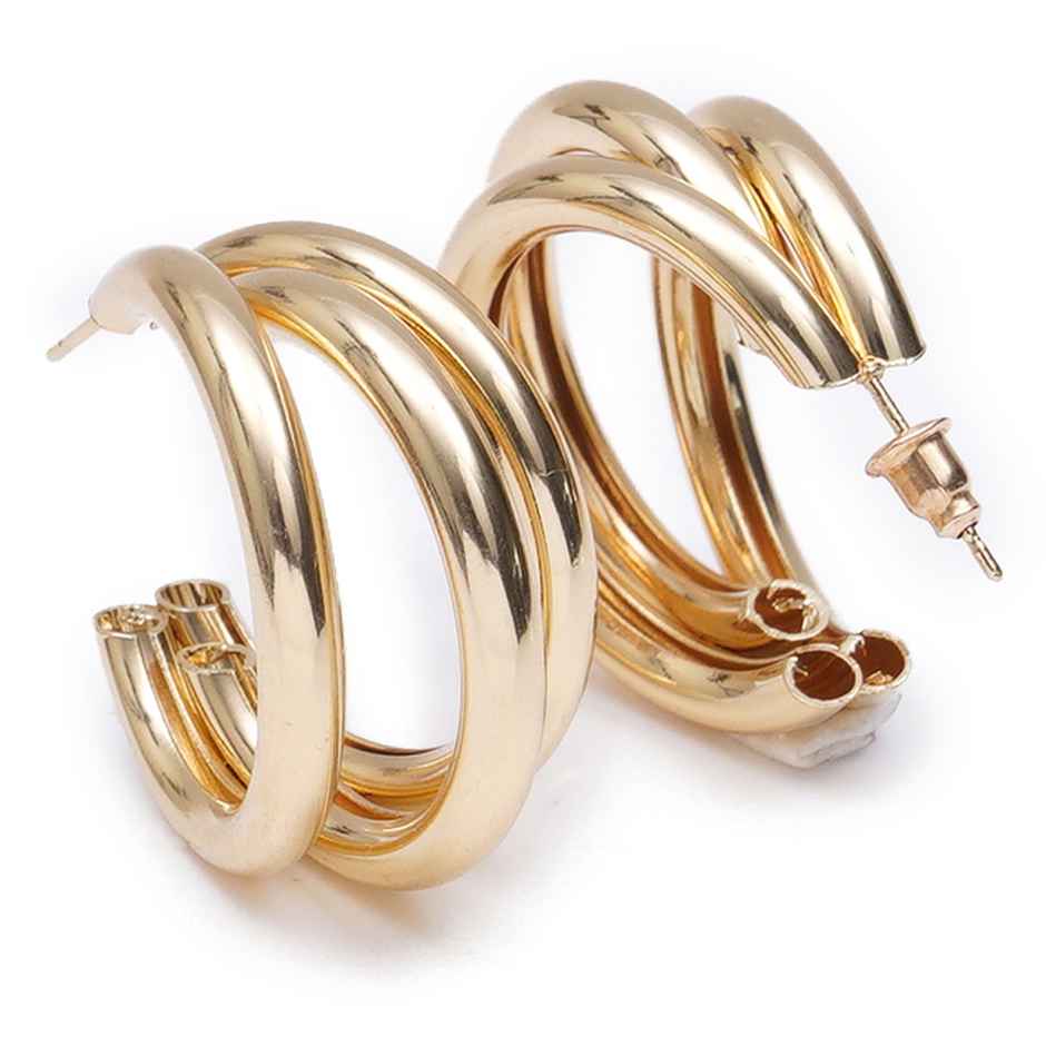 Karatcart Women's Hoop Earrings Gold One Size | 33034780