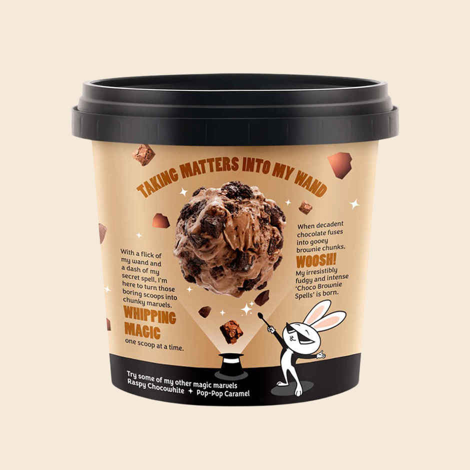 Call Me Chunky Choco Brownie Spells Ice Cream Cup