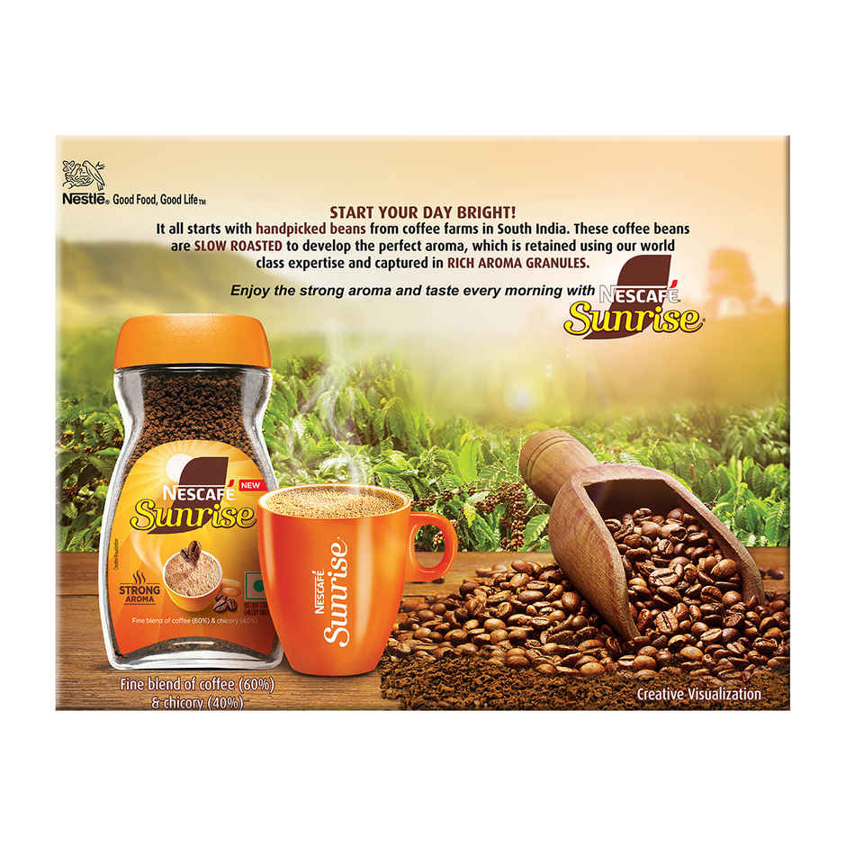Nescafe Sunrise Instant Coffee Powder by Nescafe with Free Mug