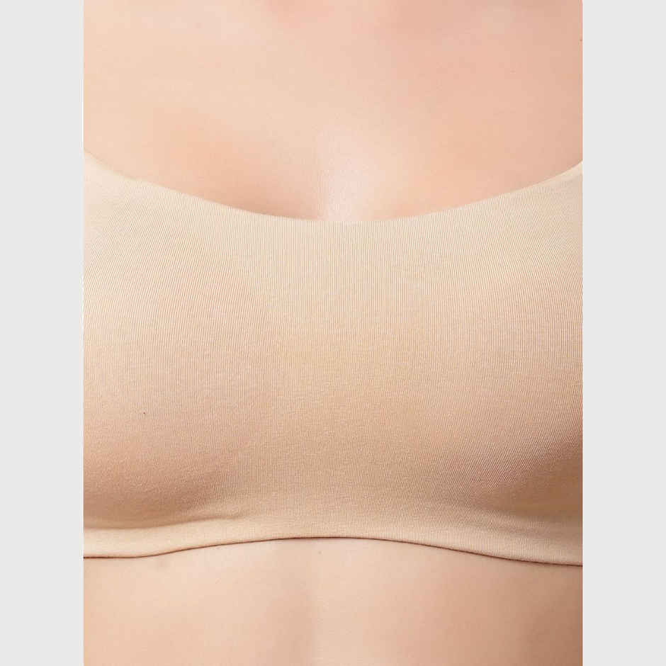 Enamor Women's A022 Full Coverage Comfort Cami Cotton Bra | Non Padded | Wirefree | Skin - M