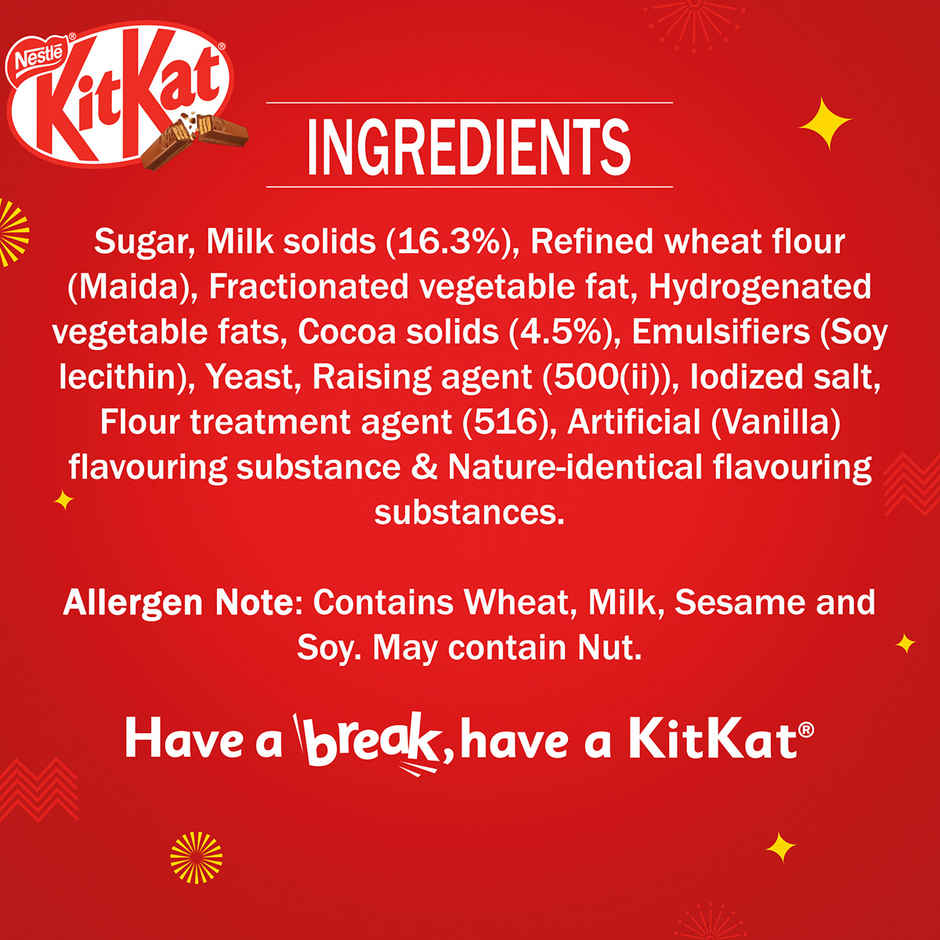 Nestle KitKat Choco Coated Wafer Bar - 2F Mini Gift Box Chocolate