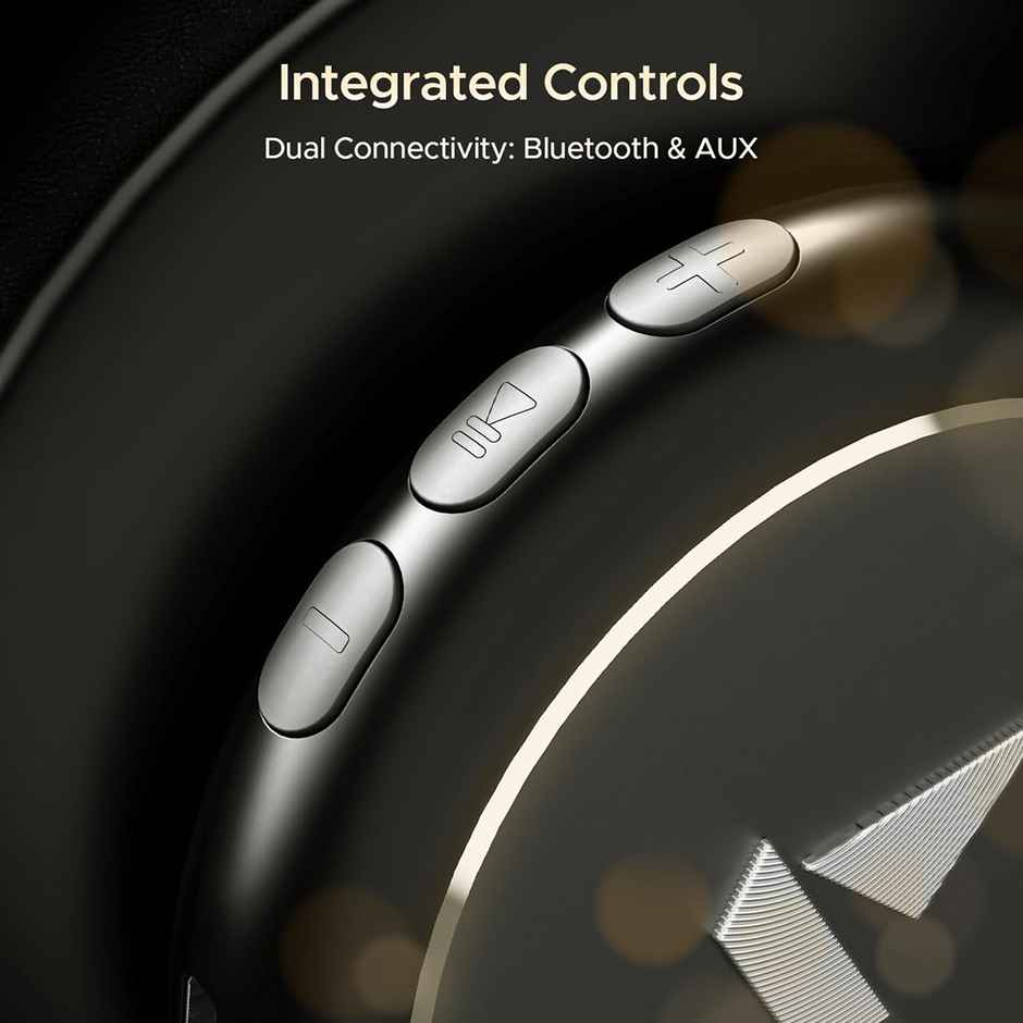 boAt Rockerz 450 Pro On Ear BT Headphones w/ 70 Hrs Playtime, 40mm Drivers & BT v5.0 (Luscious Black)