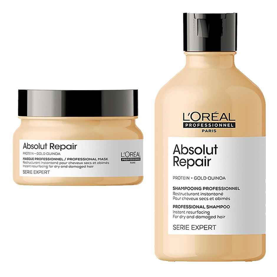 L'Oréal Professionnel Absolut Repair Shampoo(300ml) & L'Oréal Professionnel Absolut Repair Mask(250g) Combo