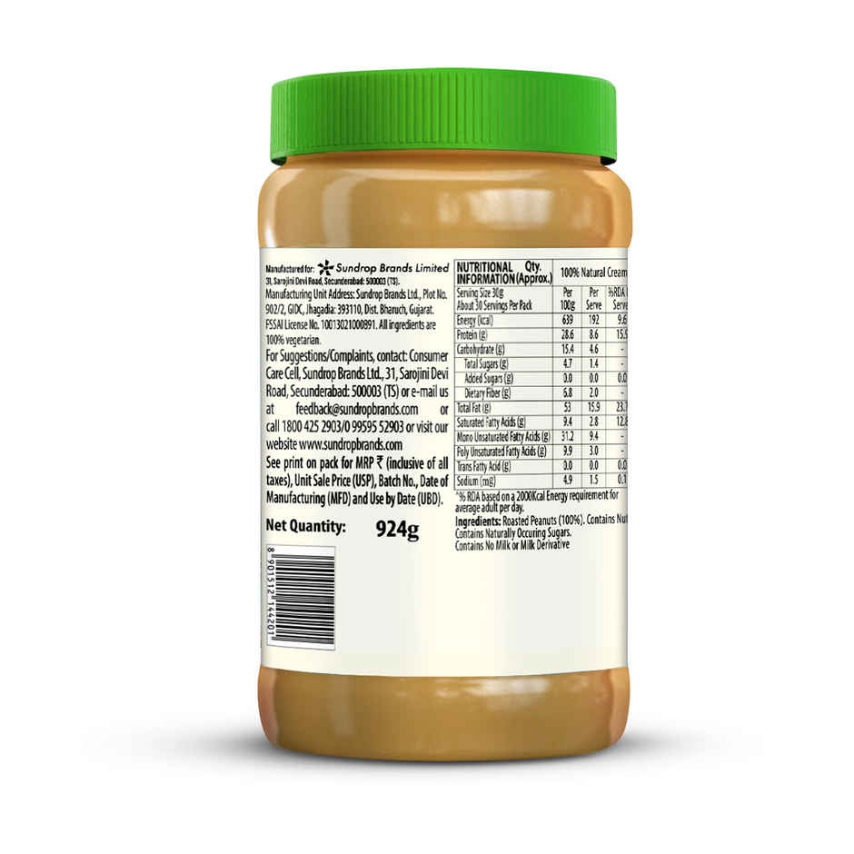 Sundrop Peanut Butter Truly Natural - Creamy