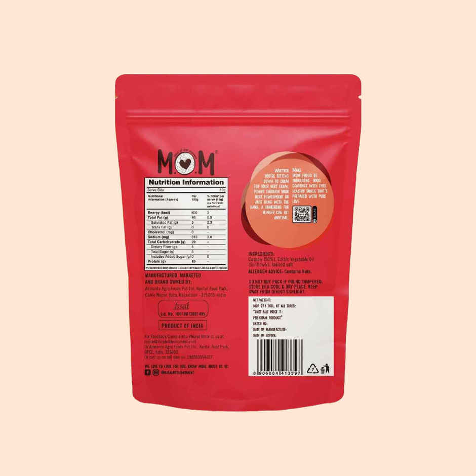 MOM - Roasted & Salted Cashews | Dry Roasted | No Preservative