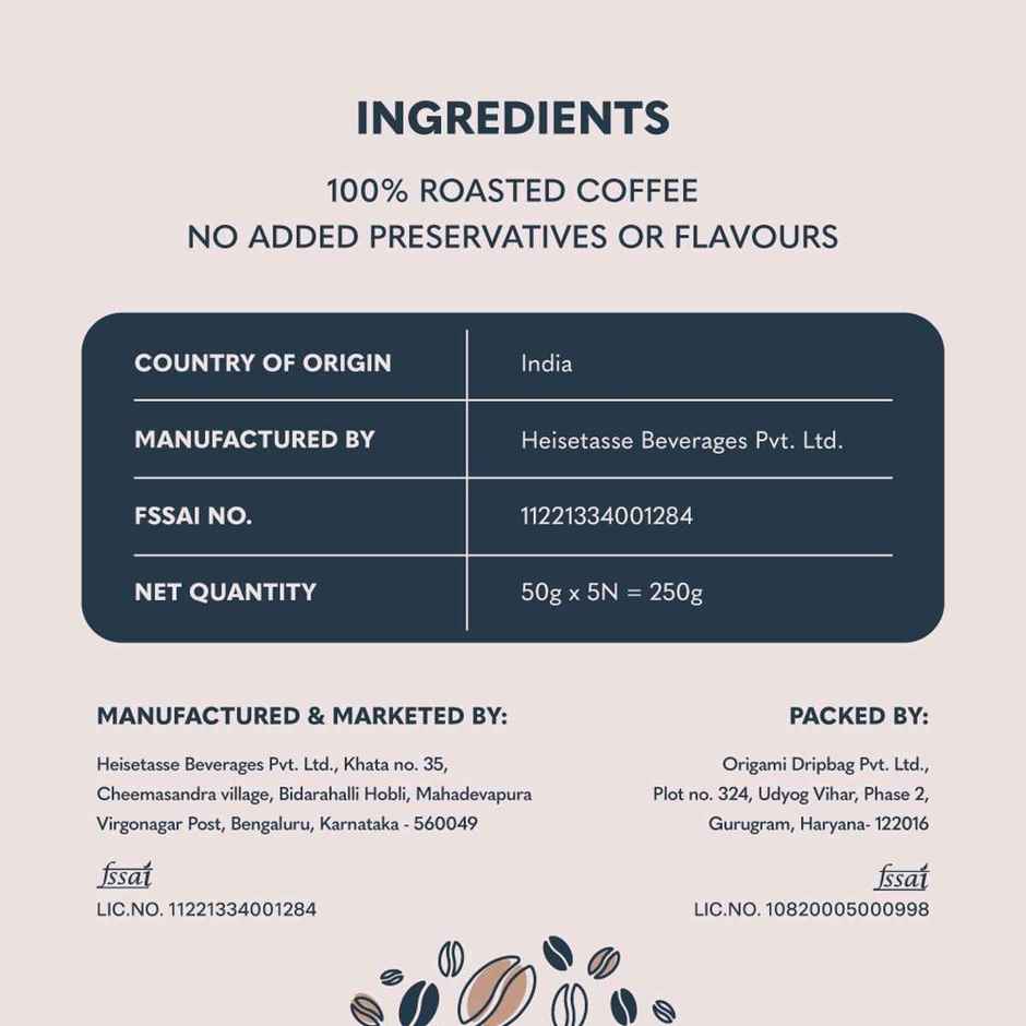 Third Wave Coffee Easy Cold Brew Coffee Bags | Pack Of 5 - Medium Dark Roast