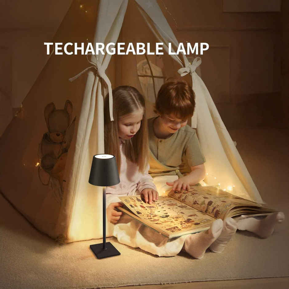 Hashwow Wireless Led Desk Lamp Usb Charging, Touch Control, Ambient Light For Study & Office