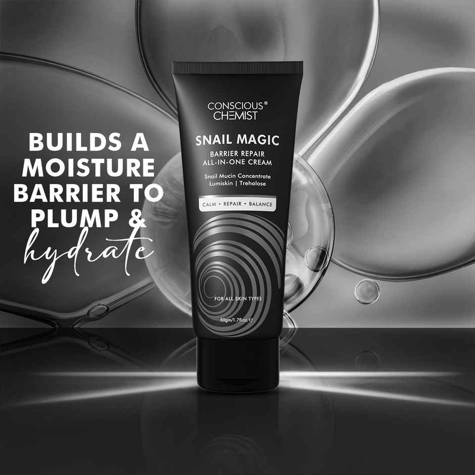 Conscious Chemist Snail Magic Barrier Repair All-In-One Gel Cream With Korean Snail Mucin Extract