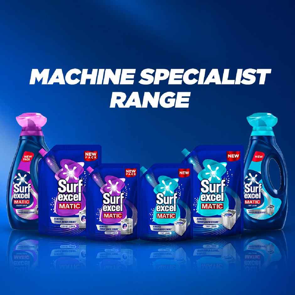 Surf Excel Matic Liquid Detergent | Faster Stain Removal | For Front Load Washing Machines