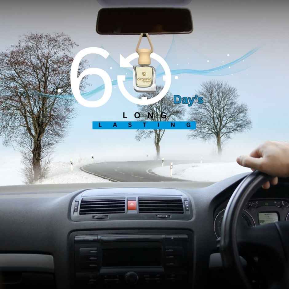 Airganic Aroma Swing Snow Smog Aroma With Essential Oils In Glass Bottle With Wooden Diffuser Lid