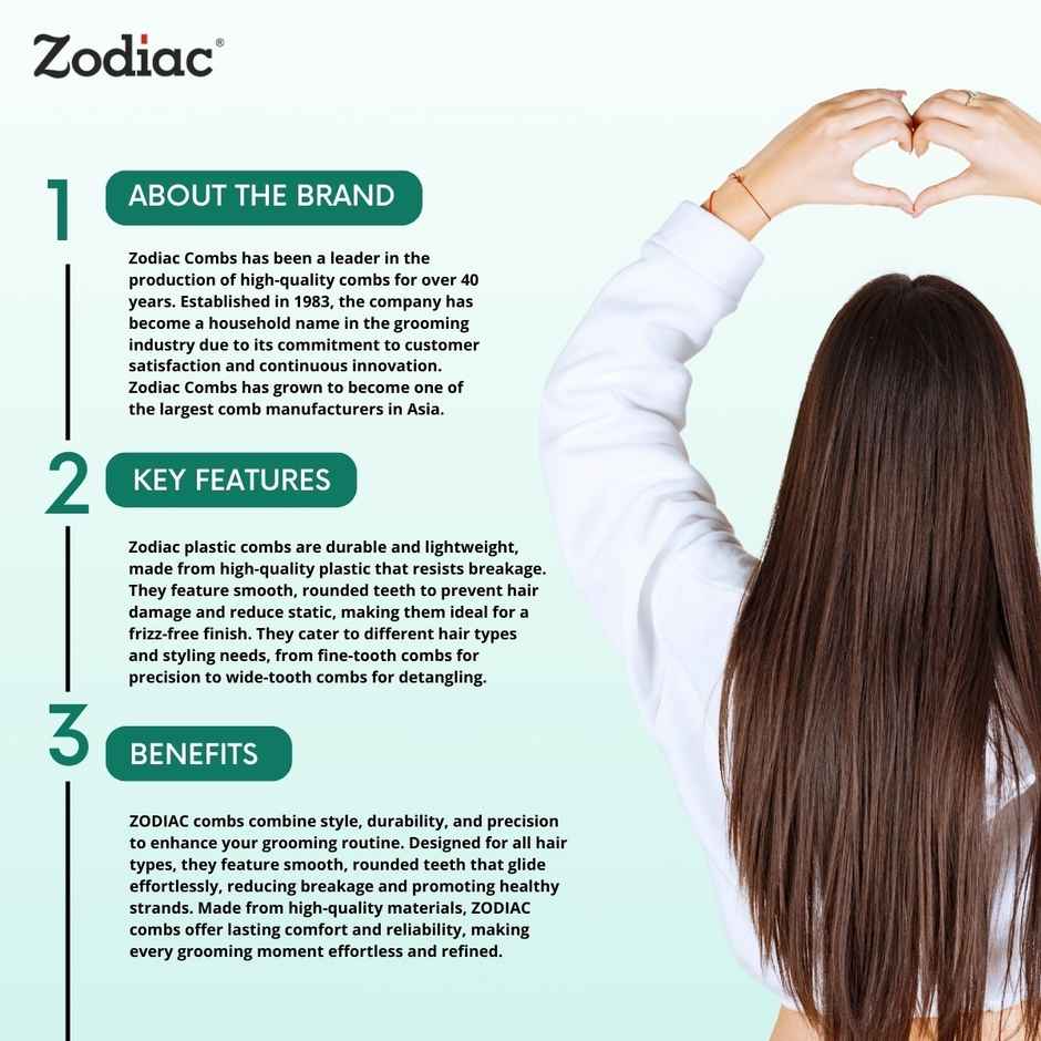 Zodiac Viva Detangling Comb | Green