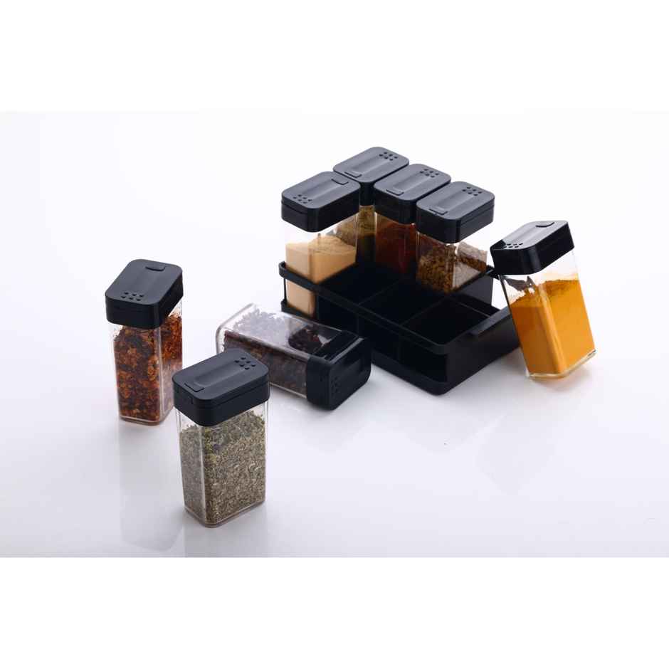 YouBee 8 Pcs Airtight Masala Box For Kitchen | Multipurpose Spice Jars Container Set