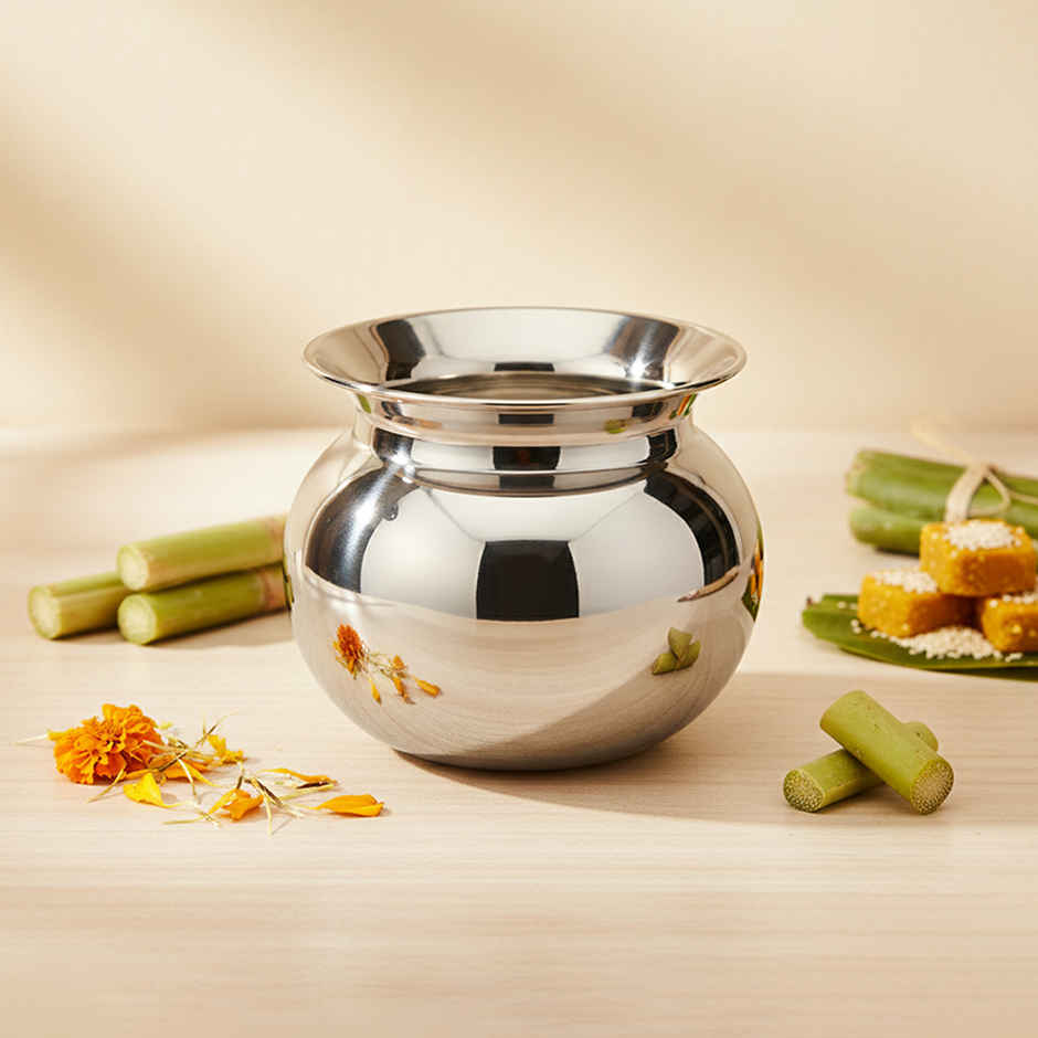 Stainless Steel Lota | Suitable for daily pooja us | 10 inch | Jensons