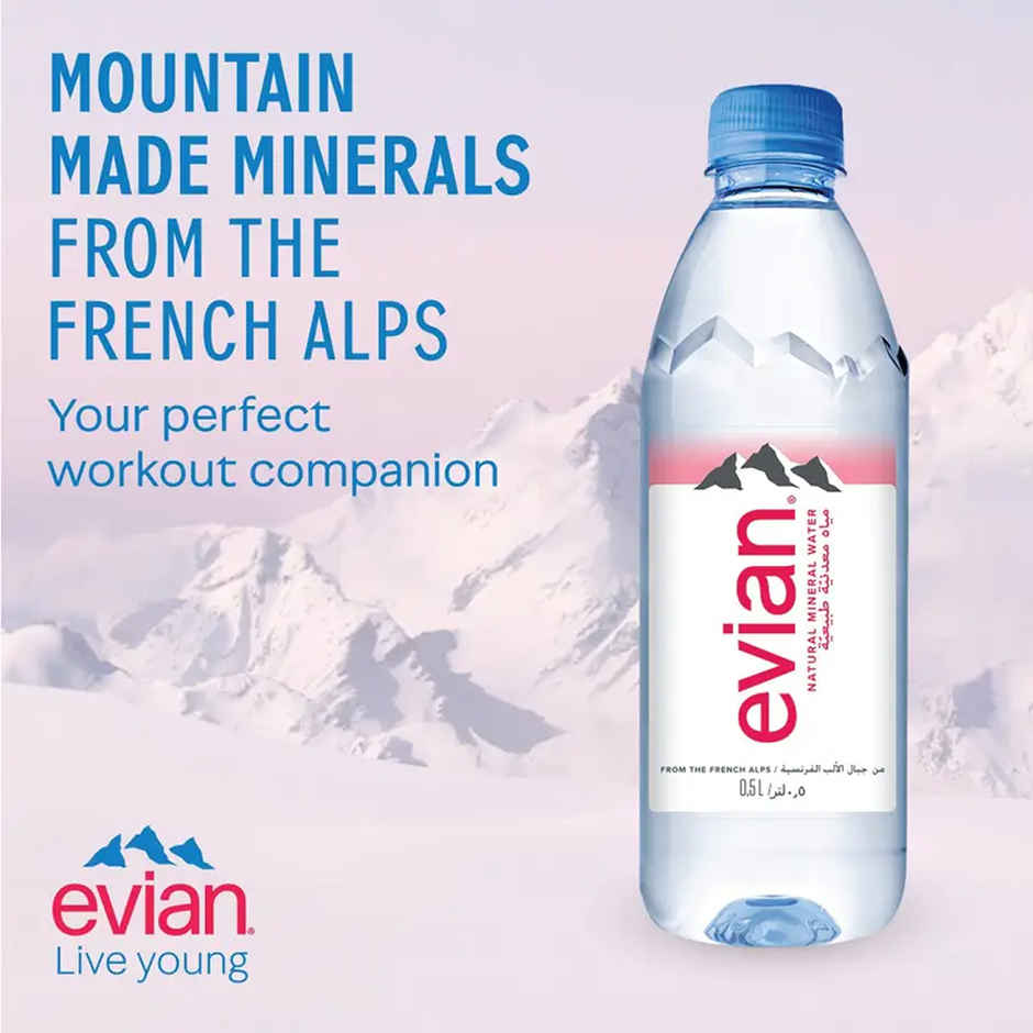 Evian Natural Mineral Water Combo