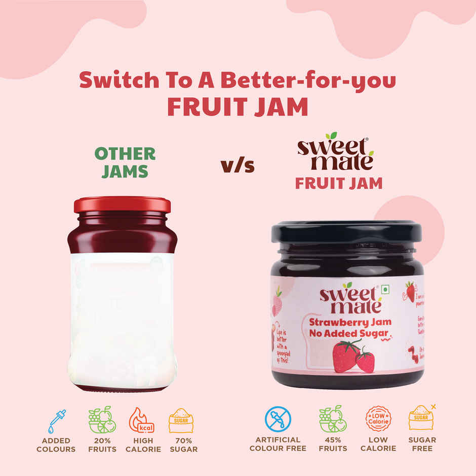 Sweetmate Sugar Free Strawberry Jam