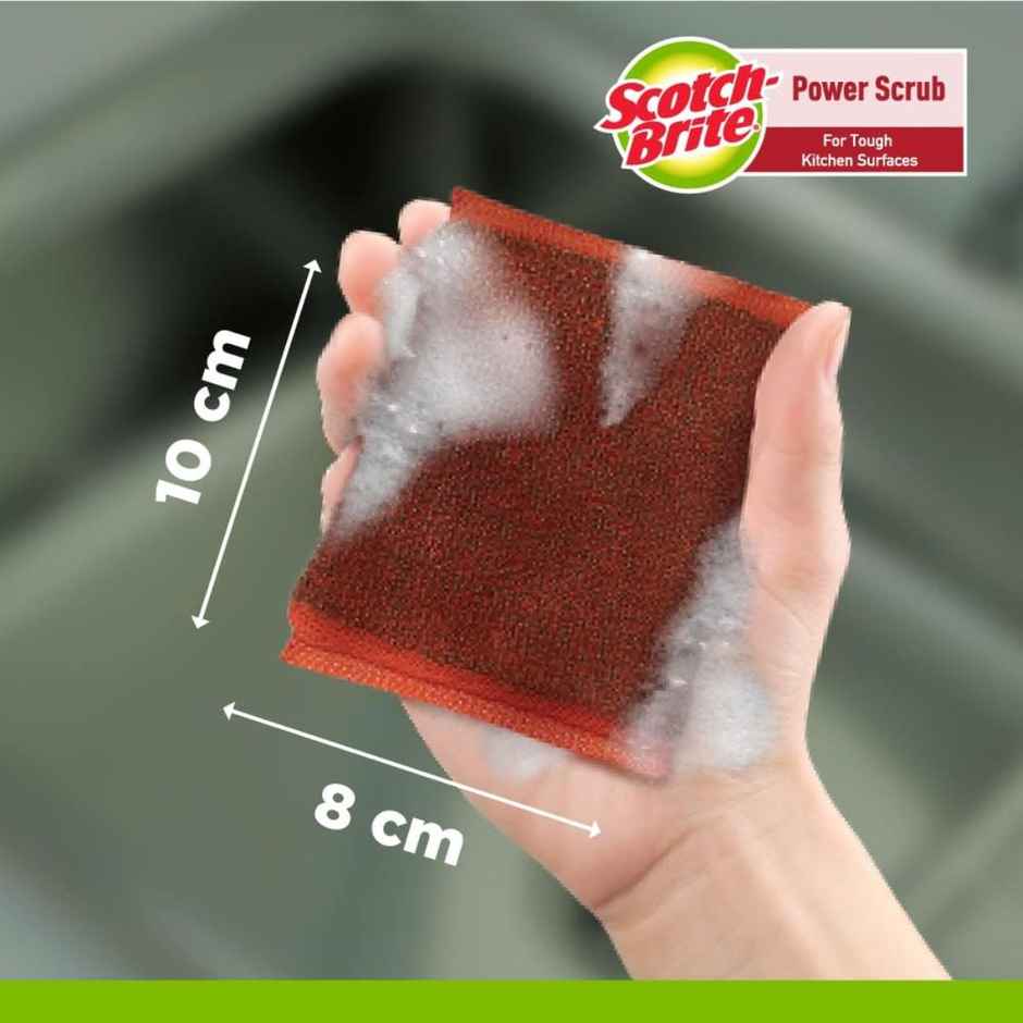 Scotch Brite Power Scrub Pad for Tough Kitchen surfaces Combo