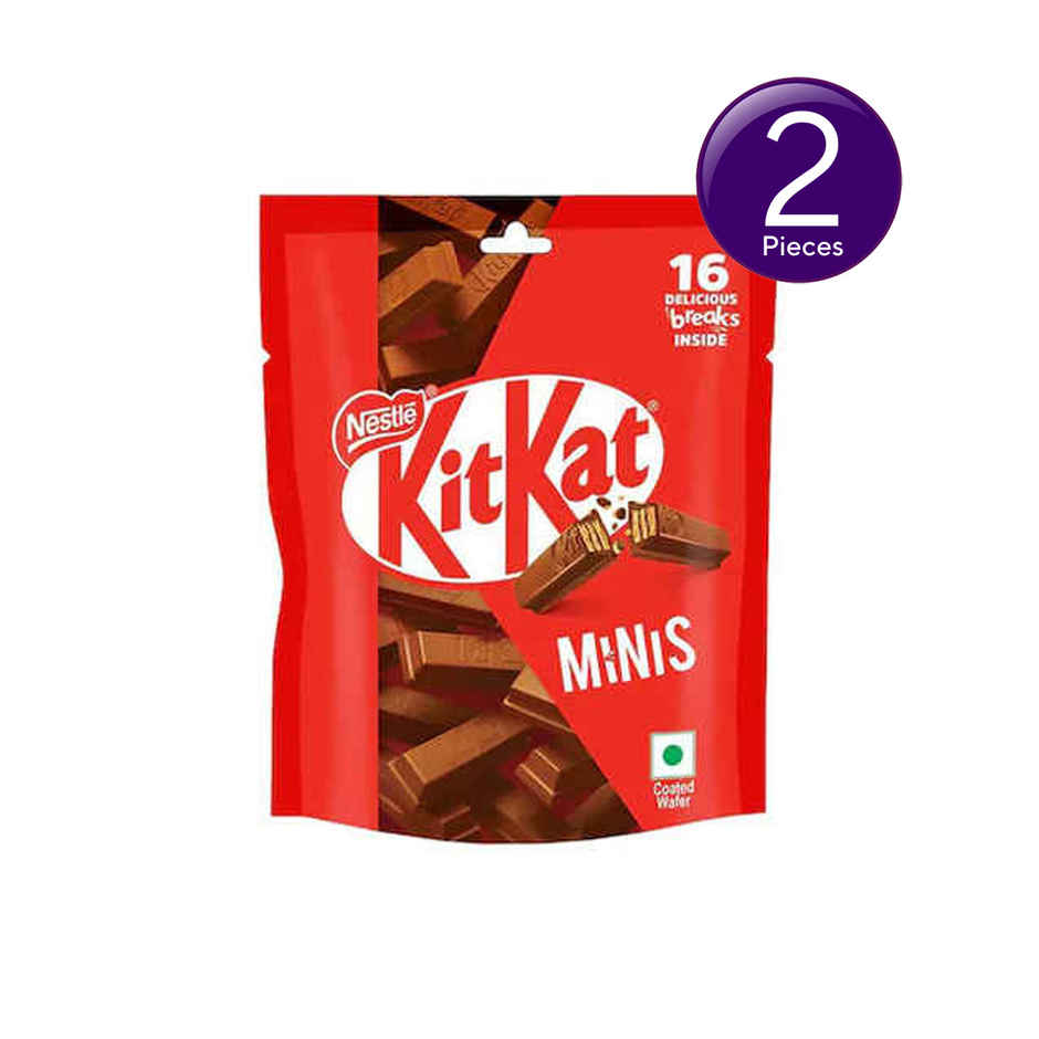 KitKat Minis Choco Coated Wafer Bar | Share Bag | Miniature Pouch Combo
