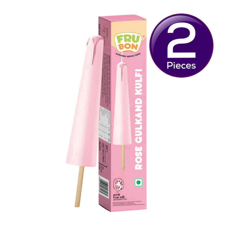 Frubon Rose Gulkand Kulfi Ice Cream Stick Combo