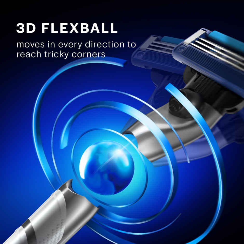 Gillette Mach3 Turbo 3-Bladed Cartridges with Comfort Gel Bar (Pack of 4)