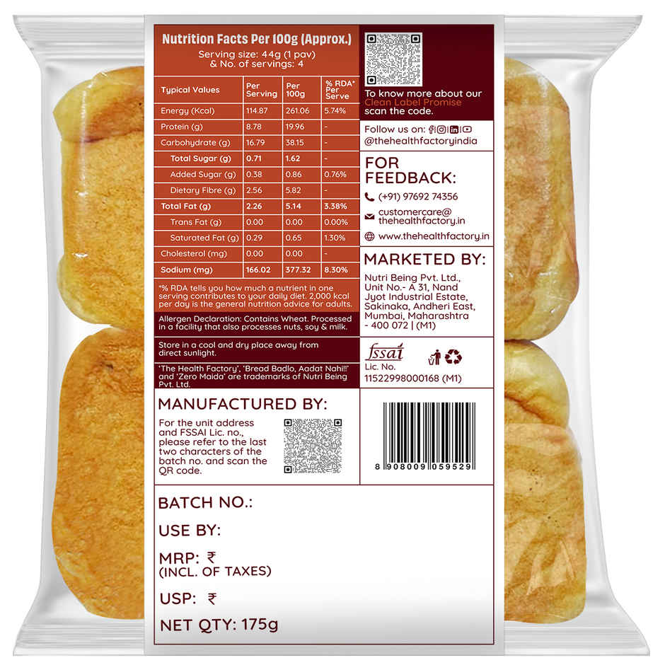 Zero Maida Super Protein Bombay Pav