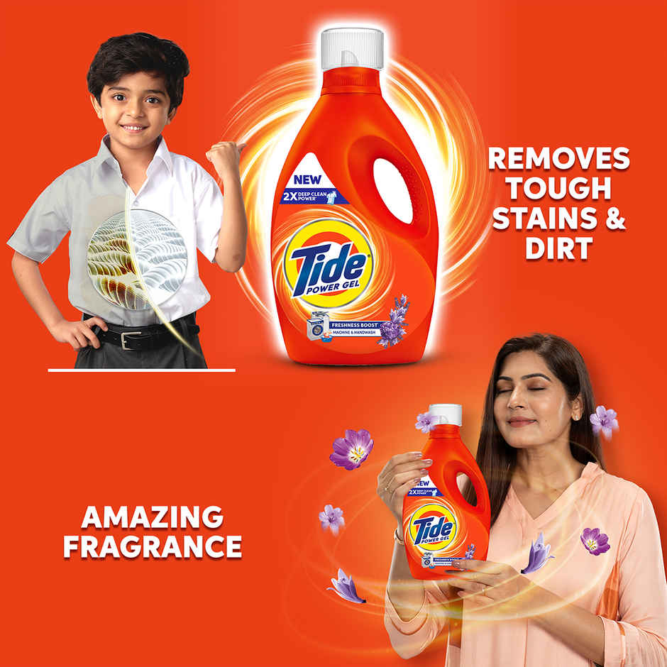 Tide Power Gel Liquid Detergent for Top Load & Front Load Washing Machine