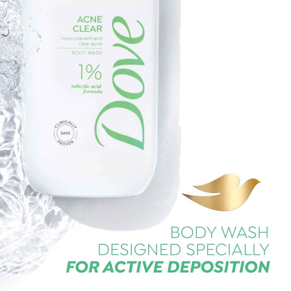 Dove 1% Salicylic Acid Formula Acne Clear Serum Body Wash