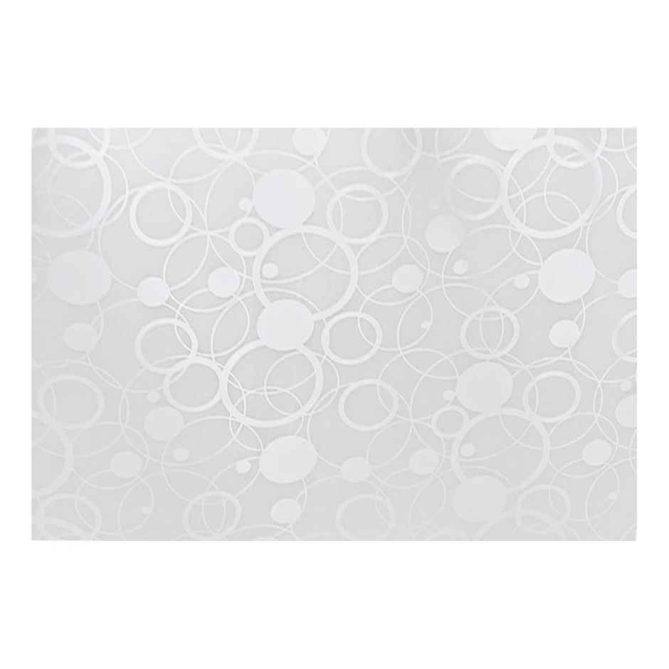 Kuber Industries Waterproof PVC Circle Design Multipurpose Refrigerator Drawer Mat|Pack of 6|White