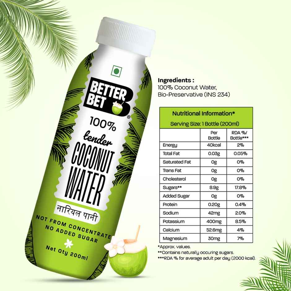 Better Bet 100% Pure Tender Coconut Water
