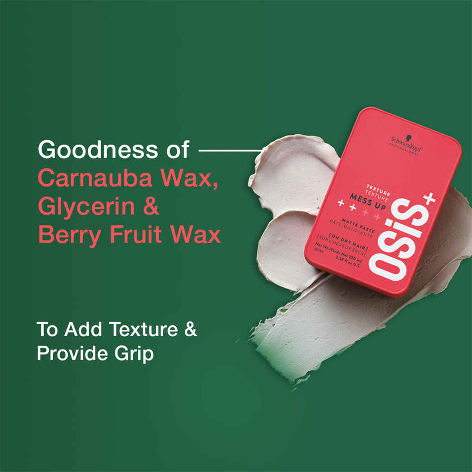 Schwarzkopf Professional OSiS+ Mess Up Hair Styling Matte Paste