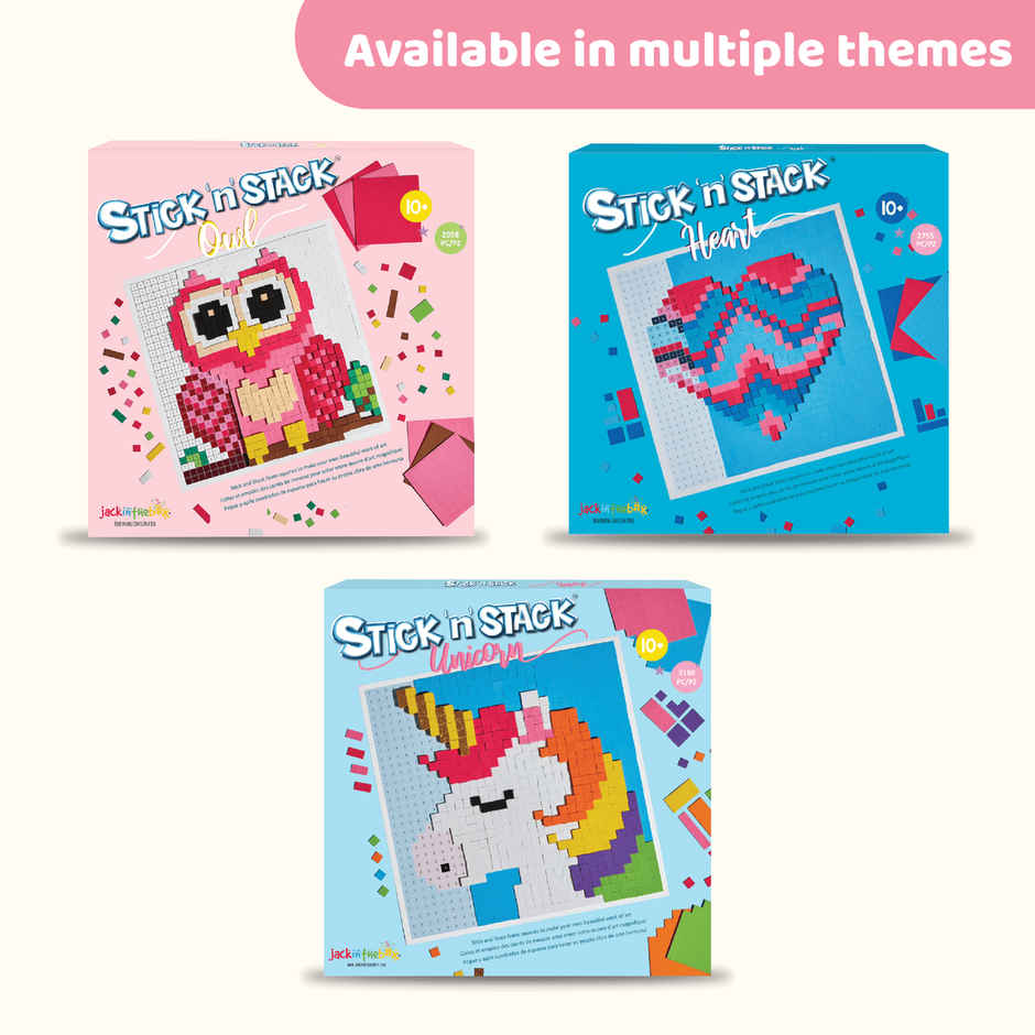 Jackinthebox Stick 'N' Stack Owl Art & Craft Kit