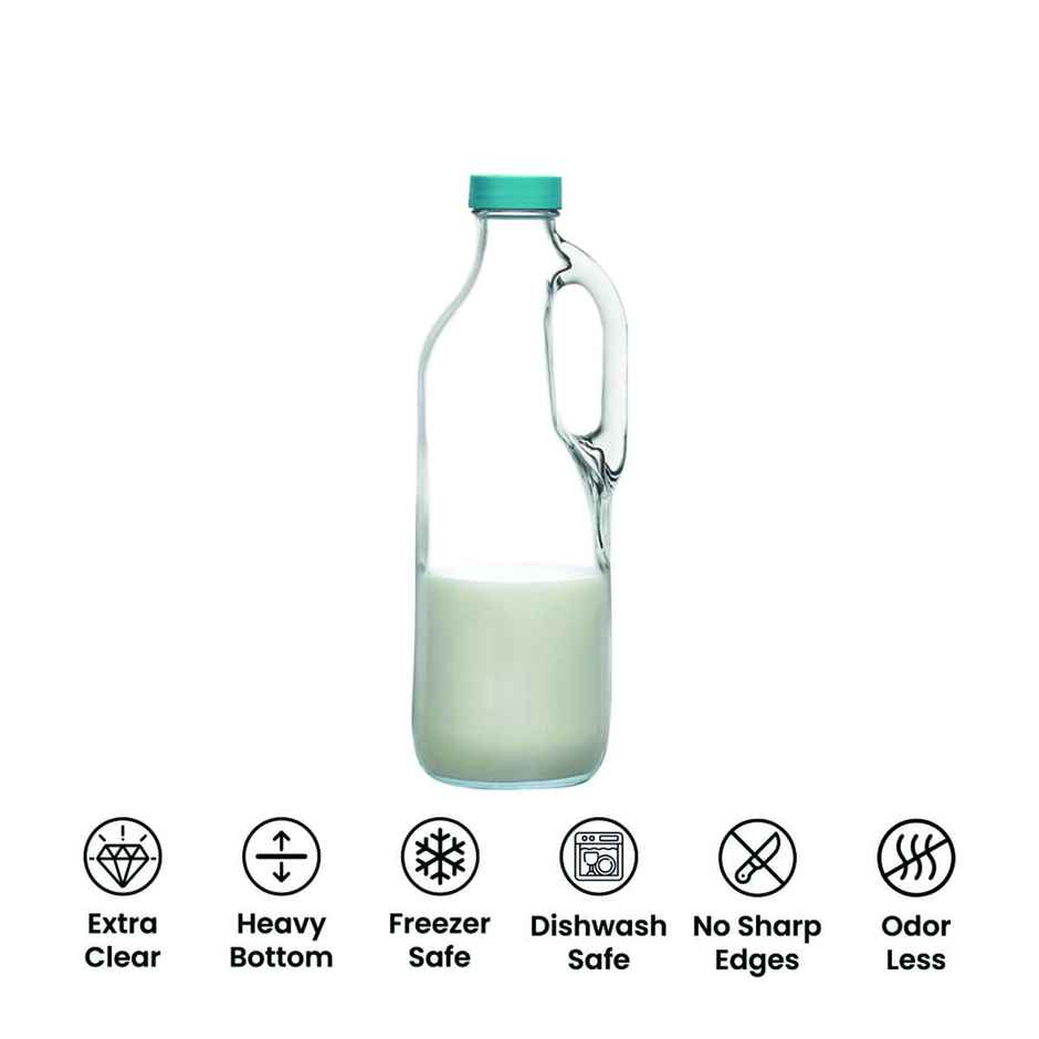 Pasabahce Basic | Bottle | 1400 ml | Light Turquoise Lid