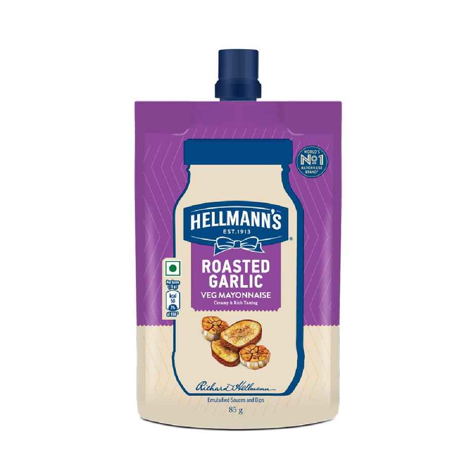 Hellmann'S Roasted Garlic Mayo (85g) & Mccain Variety Pack | No Added Preservatives (550g) Combo 