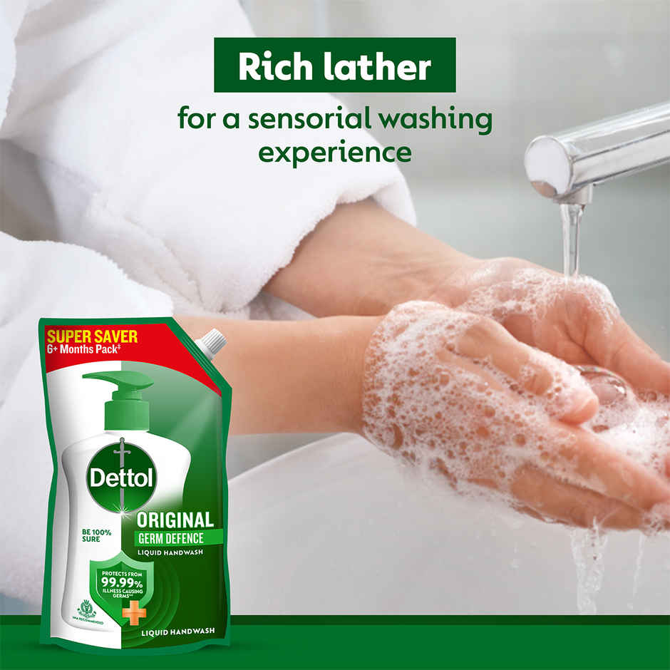 Dettol Original Hand Wash Refill| 99.99% Germ Protection