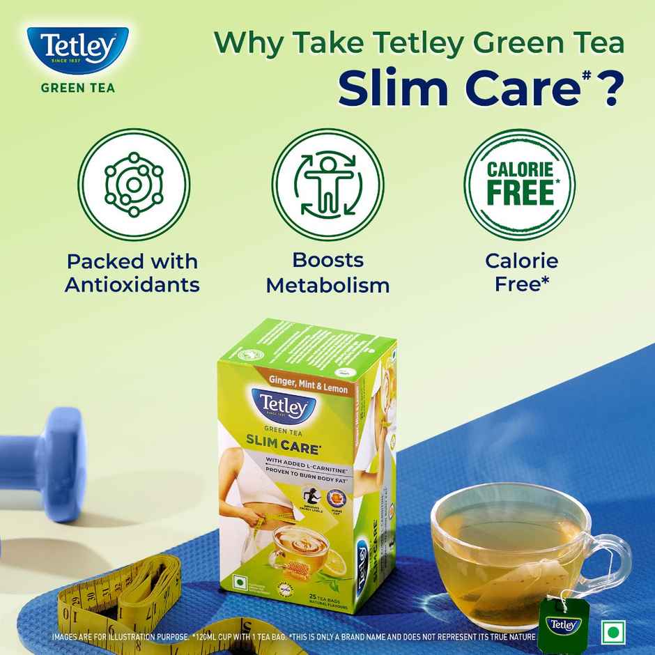 Tetley Slim Care - Ginger | Mint | Lemon Green Tea